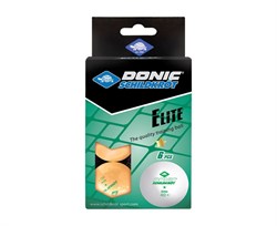 Мячики для н/тенниса DONIC ELITE 1* 40+, 6 штук, оранжевый 608518 - фото 185490