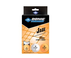Мячики для н/тенниса DONIC JADE 40+ 12 штук, белый + оранжевый 618045 - фото 185492