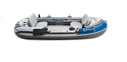 Надувная лодка Intex 68324 4-х местная Excursion 4 Set + насос, весла - фото 185739