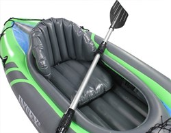 Двухместная надувная лодка / байдарка Intex 68306 Challenger К2 + насос,  весла - фото 185808