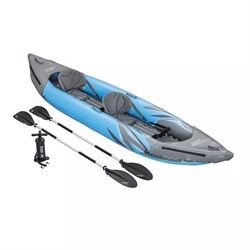 Надувная байдарка Surge Elite X2 Kayak Bestway 65144 + ал.весла, руч.насос (382х94м) - фото 185929