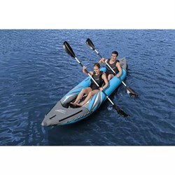 Надувная байдарка Surge Elite X2 Kayak Bestway 65144 + ал.весла, руч.насос (382х94м) - фото 185942