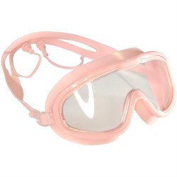 E33161-3 Очки полумаска для плавания взрослая (силикон) (розовые) - фото 186083