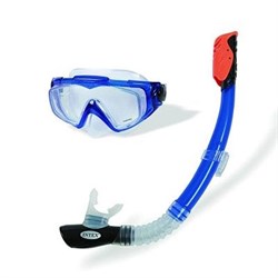 Комплект для плавания (маска+трубка) "Silicone Aqua Pro" Intex 55962  (14+) - фото 186213