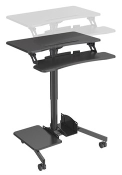 Стол для ноутбука Cactus VM-FDS108 столешница МДФ черный 71x39.2x110см (CS-FDS108BBK) - фото 186242