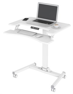 Стол для ноутбука Cactus VM-FDE103 столешница МДФ белый 91.5x56x123см (CS-FDE103WWT) - фото 186274