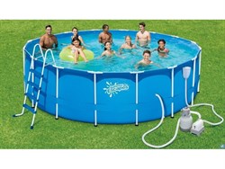 Каркасный бассейн / 488х132см / Summer Waves P20-1652-S +песочный фильт насос, лестница, тент, подстилка, набор для чистки DELUXE, скиммер - фото 186964 Каркасный бассейн / 488х132см / Summer Waves P20-1652-S +песочный фильт насос, лестница, тент, подстилка, набор для чистки DELUXE, скиммер - фото 186964