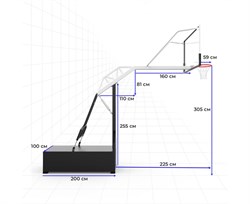 Баскетбольная мобильная стойка DFC STAND72GP ROLITE - фото 186991