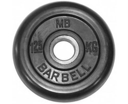 Диск обрезиненный BARBELL MB (металлическая втулка) 1.25 кг / диаметр 51 мм - фото 187425
