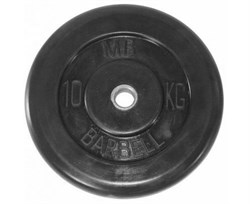 Диск обрезиненный BARBELL MB (металлическая втулка) 10 кг / диаметр 51 мм - фото 187429