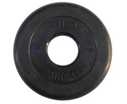 Диск обрезиненный BARBELL ATLET 2,5 кг / диаметр 51 мм - фото 187434