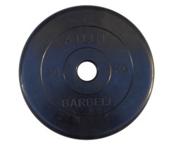 Диск обрезиненный BARBELL ATLET 20 кг / диаметр 51 мм - фото 187438