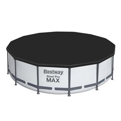 Bestway 5618W / Круглый каркасный бассейн Steel Pro MAX  +насос фильтр, лестницы (396х100) - фото 188656