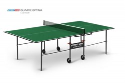 Стол для настольного тенниса Startline Olympic Optima, с сеткой 6023-3 GREEN - фото 189237