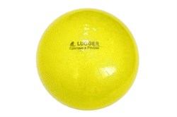 Мяч для художественной гимнастики однотонный, d=19 см (желтый с блестками) - фото 189383