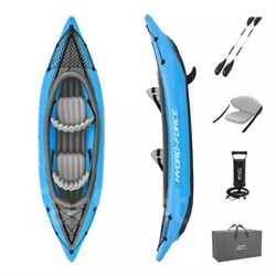 BestWay 65131 / Надувная байдарка Champion-X2 двухместная 331х88 см + насос и весла - фото 189947