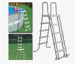 Intex 26796 / Овальный каркасный бассейн / 503х274х122 / Prism Frame Oval  + фильтр-насос, лестница, тент, настил - фото 191244