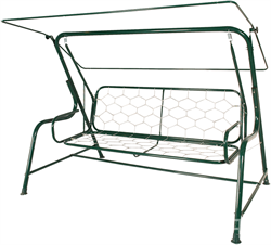 Качели садовые Ибица зеленый (труба 51мм) (226х136х165) цвет 334 - фото 194100