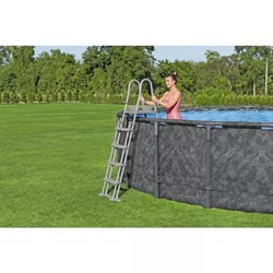 Bestway 561KE / Каркасный бассейн "APX 365" /610х132см/ + песочный фильтр-насос, лестница, тент, полисферы - фото 194269