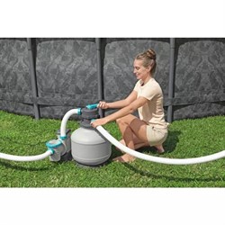 Bestway 561KE / Каркасный бассейн "APX 365" /610х132см/ + песочный фильтр-насос, лестница, тент, полисферы - фото 194270