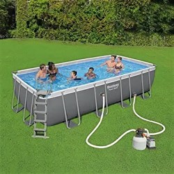 Прямоугольный каркасный бассейн Bestway 56466 + песч.фил.-насос, лестница, тент (549х274х122) - фото 194704 Прямоугольный каркасный бассейн Bestway 56466 + песч.фил.-насос, лестница, тент (549х274х122) - фото 194704