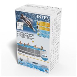 Intex 26756 / Круглый каркасный бассейн Prism Frame / 610х132 см /  + фильтр-насос, лестница, настил, тент - фото 194713