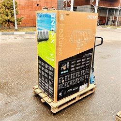 Intex 26364 / Каркасный бассейн / 732х366х132см / Ultra XTR Rectangular Frame+песочный фильр 7900 л/ч, лестница, тент, подстилка - фото 194748