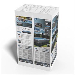 Intex 26368 / Каркасный бассейн / 732х366х132см / Ultra XTR Rectangular Frame  + песочный фильтр+хлоргенератор, полный комплект - фото 194762
