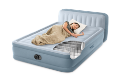 Надувная двуспальная кровать Intex 64450со спинкой, вст. насос 220v (152Х236Х86) - фото 194805