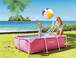 Intex 28266 / Прямоугольный каркасный бассейн / 220х150х60см - фото 195004