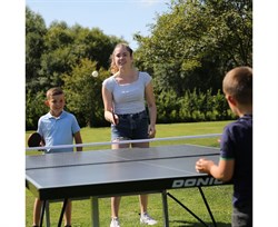 Всепогодный теннисный стол Donic Outdoor Roller 1000 синий 230291-B - фото 195284