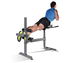 Гиперэкстензия / римский стул DFC CAP, серебряный FM-CS709 - фото 195867