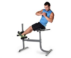 Гиперэкстензия / римский стул DFC CAP, серебряный FM-CS709 - фото 195868