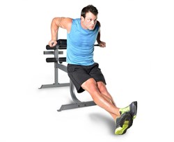 Гиперэкстензия / римский стул DFC CAP, серебряный FM-CS709 - фото 195869