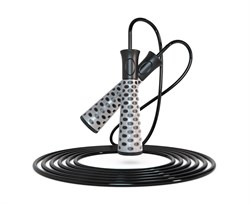 Спортивная скакалка DFC с подшипниками / 300 см / серая TF-SR50G - фото 196272