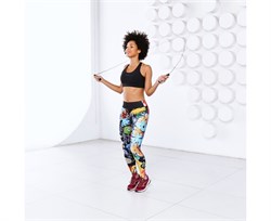 Спортивная скакалка DFC с подшипниками / 300 см / серая TF-SR50G - фото 196278