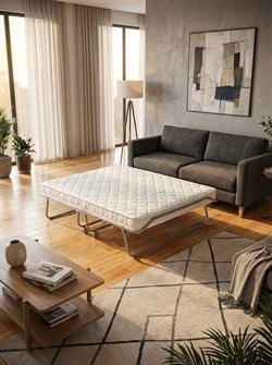 Раскладушка премиум класса Бенилюкс двуспальная с матрасом (200х130х40см) - фото 196703