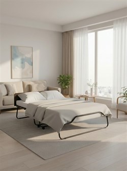 Двухспальная раскладушка Амалия с матрасом 190x120 ВЕНГЕ - фото 196716