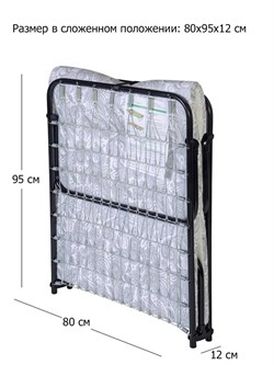 Раскладушка c матрасом Надежда / 190 х 80 см / сетка,  нагрузка 150 кг - фото 196842