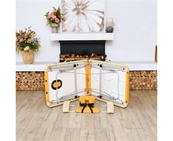 Массажный стол DFC NIRVANA Elegant PREMIUM, цвет оранжево-бежевый TS2010_OB2 / 211х97х89 см - фото 197094