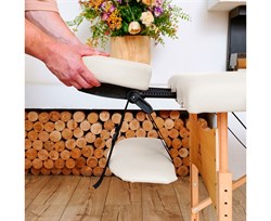 Массажный стол DFC NIRVANA, Optima, дерев. ножки, цвет кремовый (Cream) TS20110S_C / 186х60х84 см - фото 197251