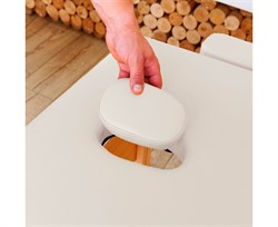 Массажный стол DFC NIRVANA, Optima, дерев. ножки, цвет кремовый (Cream) TS20110S_C / 186х60х84 см - фото 197252