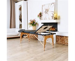 Массажный стол DFC NIRVANA, Relax Pro,  дерев. ножки, цвет черный (Black) TS3021_B1 / 219х91х84 см - фото 197266