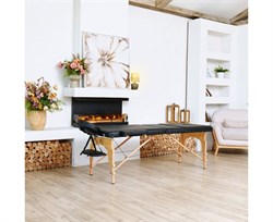 Массажный стол DFC NIRVANA, Relax Pro,  дерев. ножки, цвет черный (Black) TS3021_B1 / 219х91х84 см - фото 197268