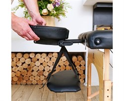 Массажный стол DFC NIRVANA, Relax Pro,  дерев. ножки, цвет черный (Black) TS3021_B1 / 219х91х84 см - фото 197270