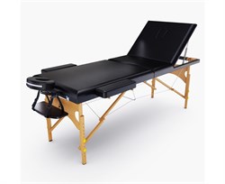 Массажный стол DFC NIRVANA, Relax Pro,  дерев. ножки, цвет черный (Black) TS3021_B1 / 219х91х84 см - фото 197280