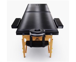 Массажный стол DFC NIRVANA, Relax Pro,  дерев. ножки, цвет черный (Black) TS3021_B1 / 219х91х84 см - фото 197282