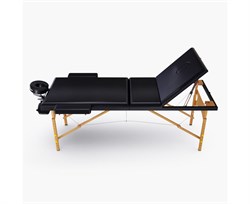 Массажный стол DFC NIRVANA, Relax Pro,  дерев. ножки, цвет черный (Black) TS3021_B1 / 219х91х84 см - фото 197283