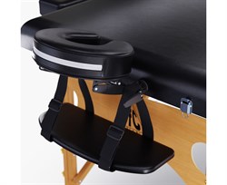 Массажный стол DFC NIRVANA, Relax Pro,  дерев. ножки, цвет черный (Black) TS3021_B1 / 219х91х84 см - фото 197285