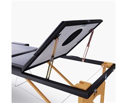 Массажный стол DFC NIRVANA, Relax Pro,  дерев. ножки, цвет черный (Black) TS3021_B1 / 219х91х84 см - фото 197288